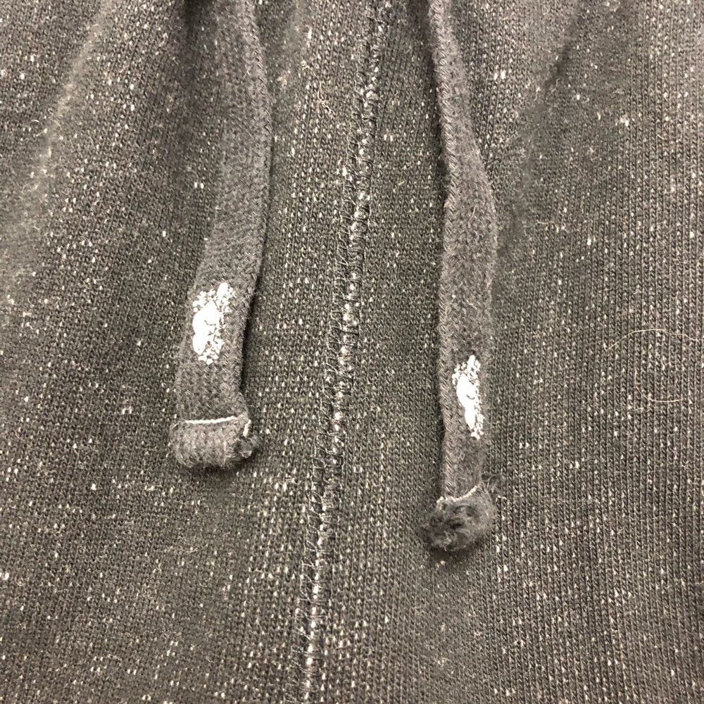 Roots genderless jogger sweatpant Medium black peppered casual sweats - Picture 7 of 12
